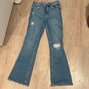 Idyllwind Distressed Blue Flare Jeans